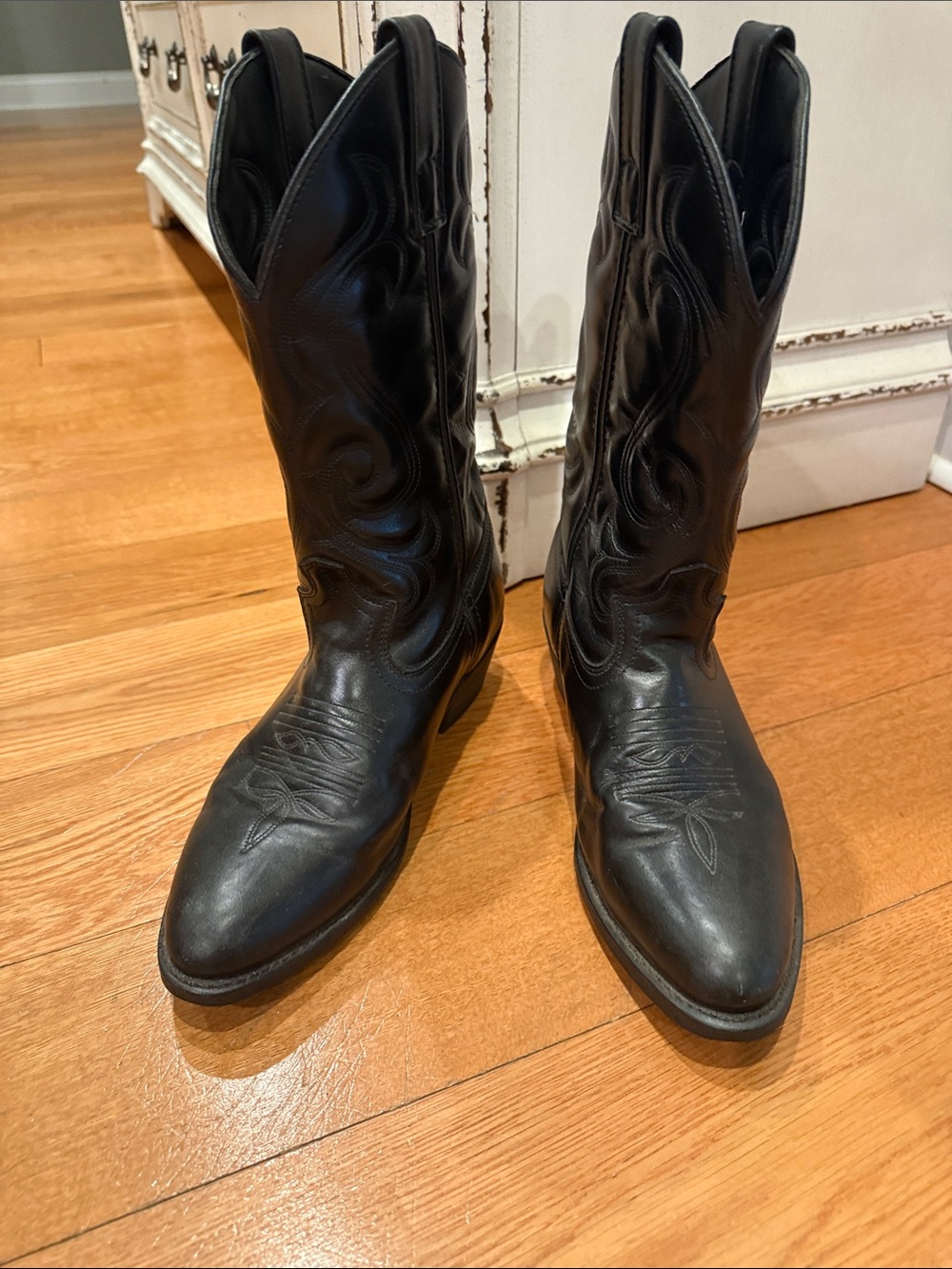 Men's Masterson Boot Co. RB915 size 8.5 EW black leather Western Boots